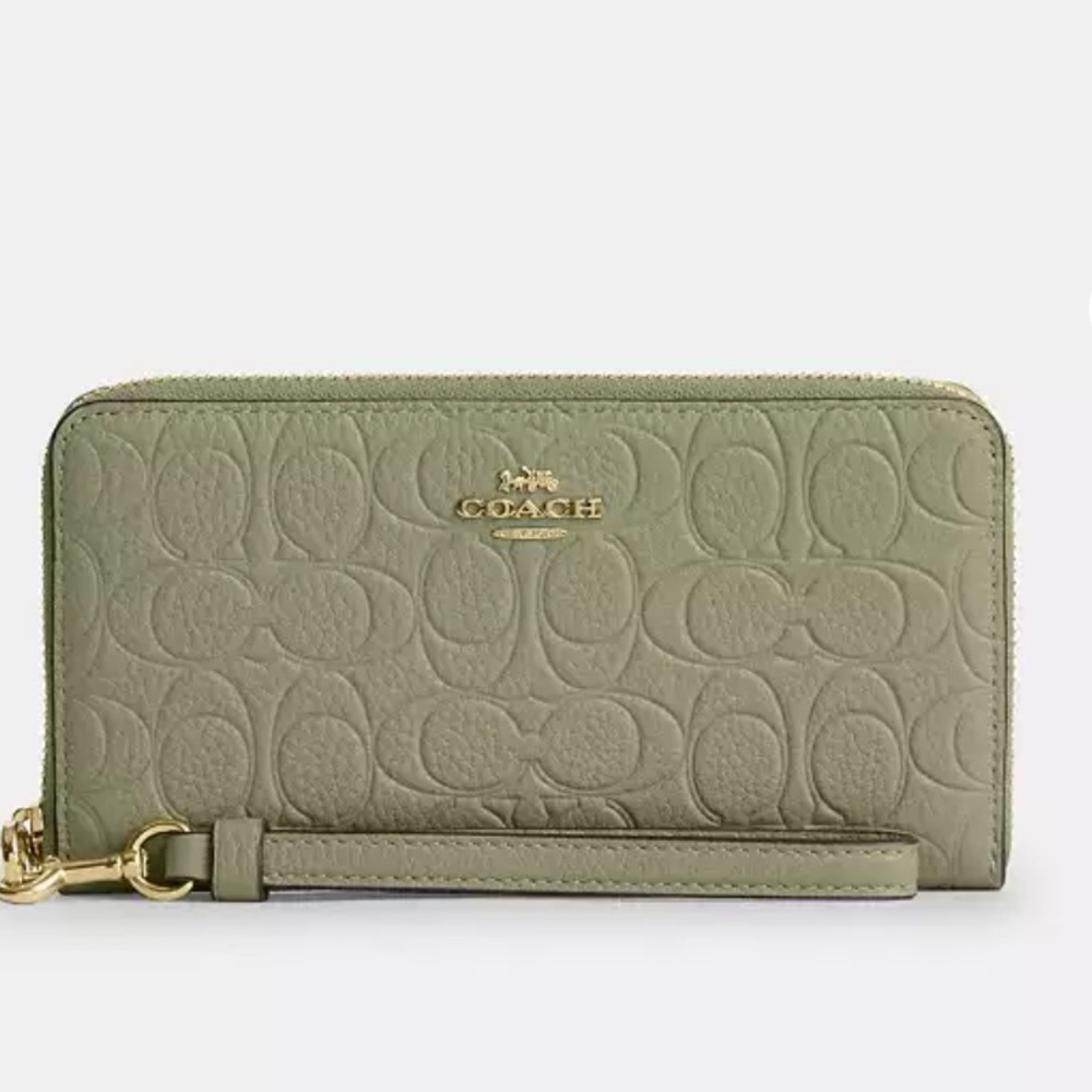 New Coach Long Zip Around Wallet